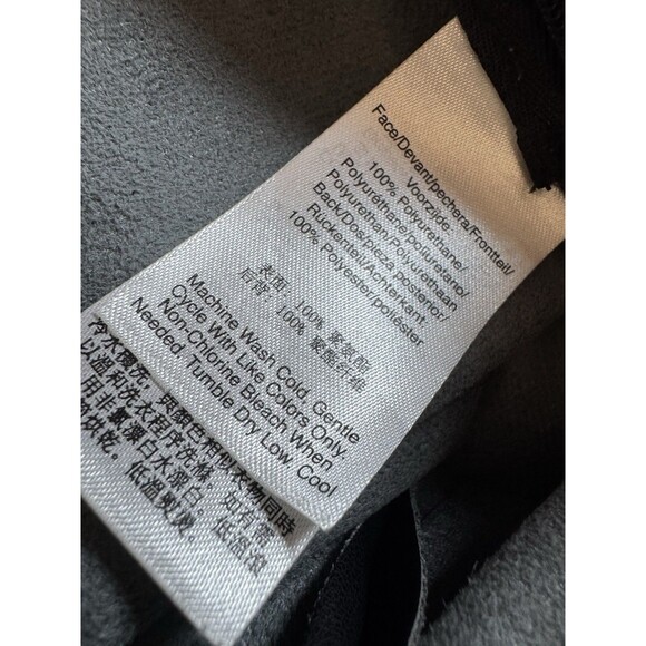 Women's DKNY Jeans Faux Leather BLACK Pants Size M BUT … READ DESCRIPTION PLE - Picture 8 of 10